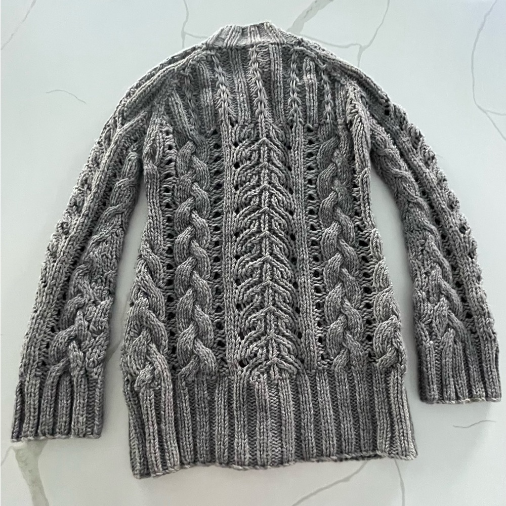 BB Dakota Cable Knit Button Down Sweater